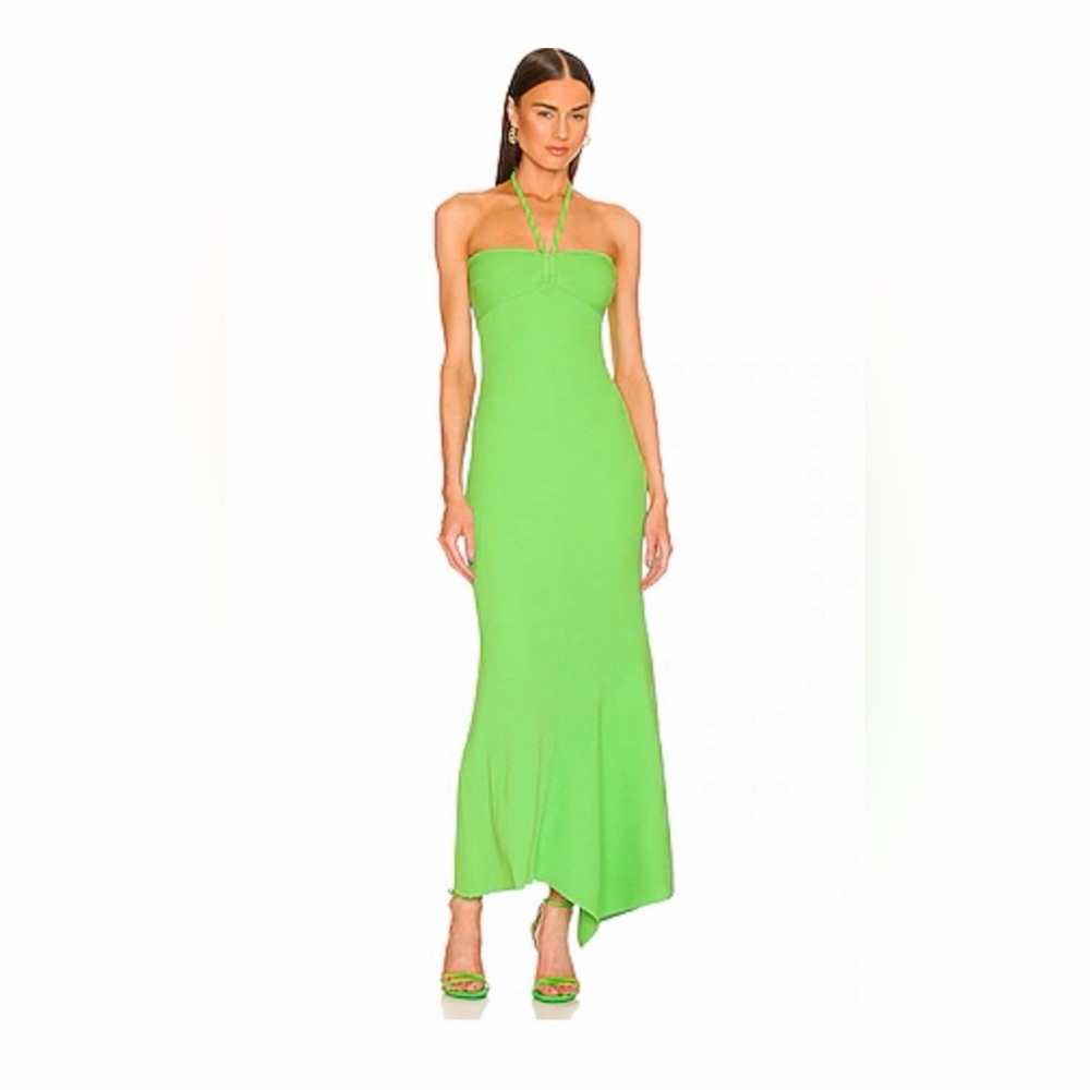 A.L.C. Sofia Asymmetrical Ribbed Maxi Dress